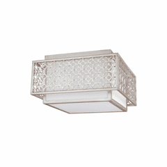 Feiss Kenney 2-LT Indoor Flush Mount - Silver - FM499SRS