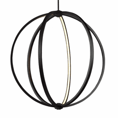 Feiss Khloe 30" LED Globe Pendant - Oil Rubbed Bronze - P1393ORB