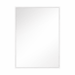 Feiss Kit Rectangular Mirror - White - MR1303MWT