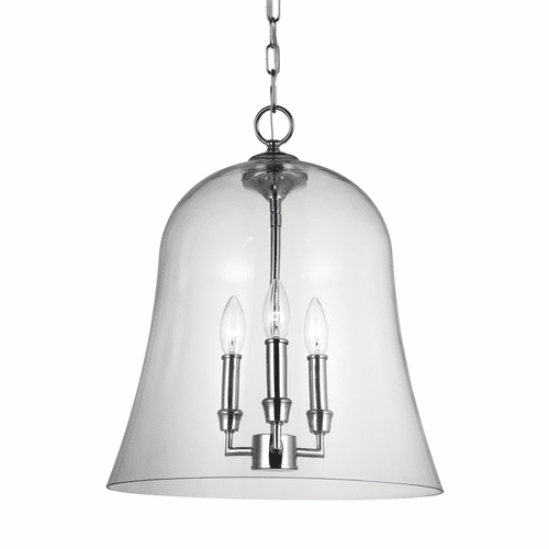 Feiss Lawler 3-LT Pendant - Chrome - F3154/3CH