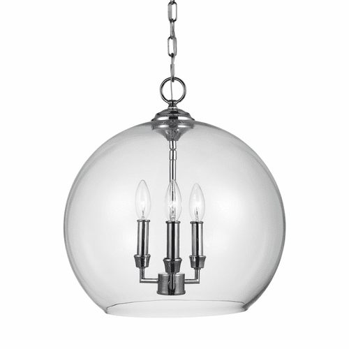 Feiss Lawler 3-LT Pendant - Chrome - F3155/3CH