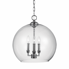 Feiss Lawler 3-LT Pendant - Chrome - F3155/3CH