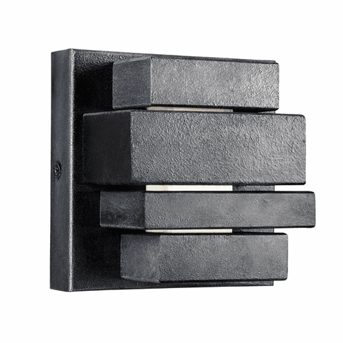 Feiss Ledgend 5" LED Outdoor Sconce - Dark Weathered Zinc - OL11200DWZ