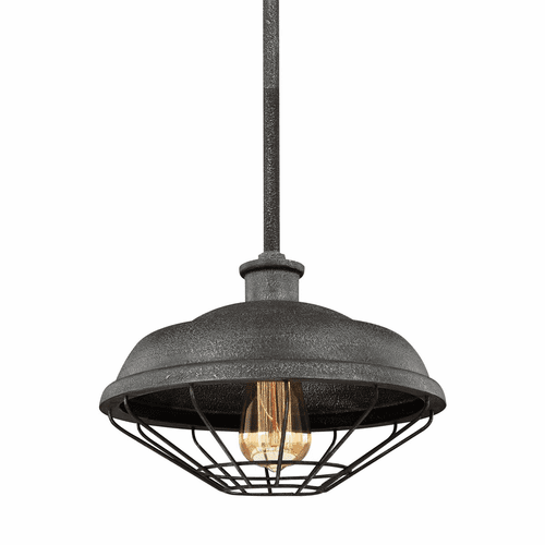 Feiss Lennex 1-LT Mini-Pendant - Slate Grey Metal - P1452SGM
