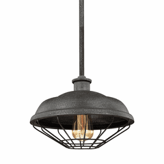 Feiss Lennex 1-LT Mini-Pendant - Slate Grey Metal - P1452SGM
