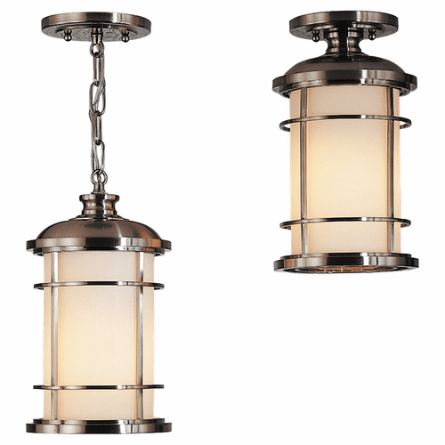 Feiss Lighthouse 1-LT Outdoor Pendant - Brushed Steel - OL2209BS
