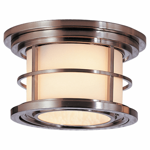 Feiss Lighthouse 2-LT Outdoor Flush Mount - Brushed Steel - OL2213BS