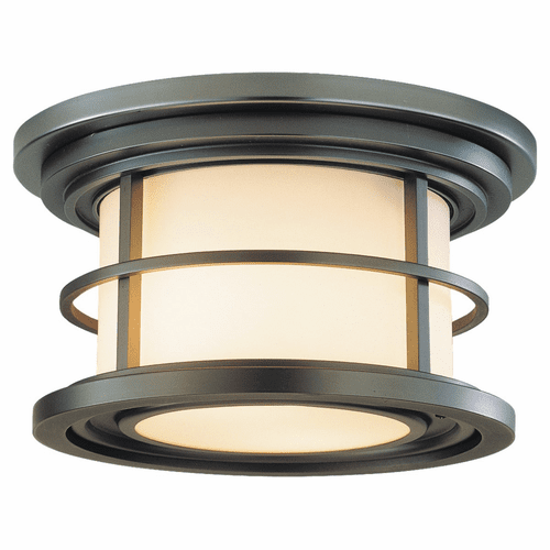 Feiss Lighthouse 2-LT Outdoor Flush Mount - Burnished Bronze - OL2213BB