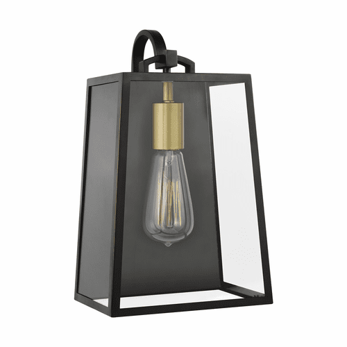 Feiss Lindbergh 1-LT Wall Lantern - Bronze/Painted Brass - OL14501ANBZ/PBB