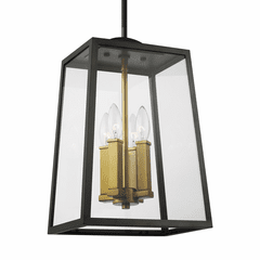 Feiss Lindbergh 4-LT Outdoor Hanging Lantern - Bronze - OL14505ANBZ/PBB