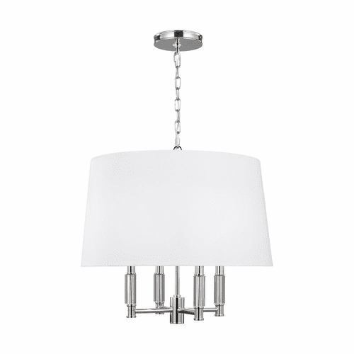 Feiss Lismore 4-LT Hanging Shade Pendant - Polished Nickel - P1520PN