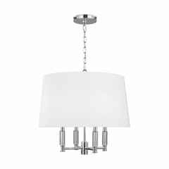 Feiss Lismore 4-LT Hanging Shade Pendant - Polished Nickel - P1520PN