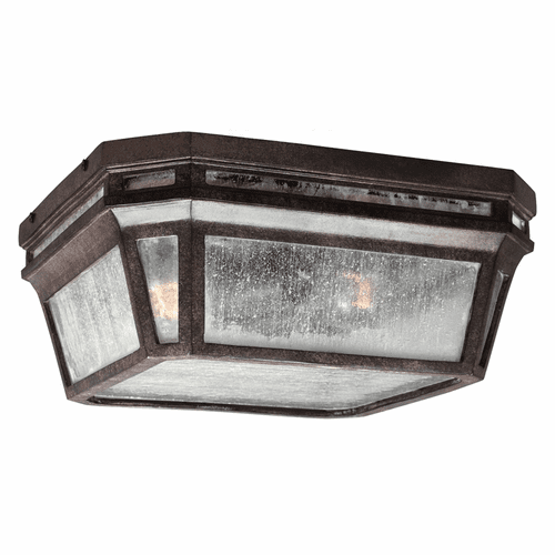 Feiss Londontowne 2-LT Outdoor Flush Mount - Weathered Chestnut - OL11313WCT