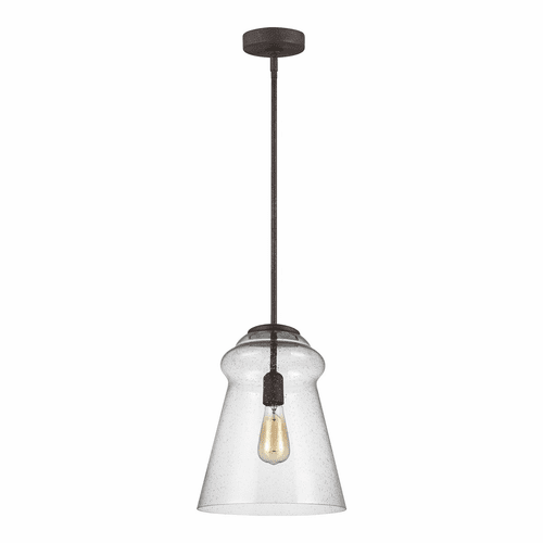 Feiss Loras 1-LT Pendant - Dark Weathered Iron - P1459DWI
