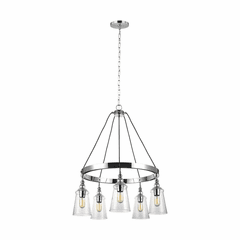Feiss Loras 5-LT Medium Chandelier - Chrome - F3169/5CH