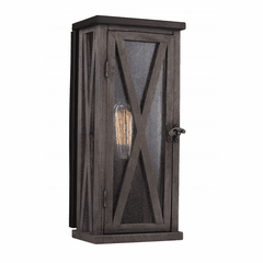 Feiss Lumiere' 1-LT Outdoor Wall Sconce - Oak - OL17005DWO/ORB Feiss Lumiere' 1-LT Outdoor Wall Sconce - Oak - OL17005DWO/ORB