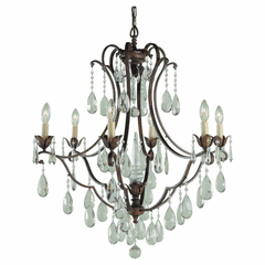Feiss Maison De Ville 6-LT Single Tier Chandelier - Bronze - F1883/6BRB Feiss Maison De Ville 6-LT Single Tier Chandelier - Bronze - F1883/6BRB