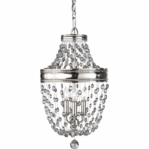 Feiss Malia 3-LT Mini-Chandelier - Polished Nickel - F2812/3PN