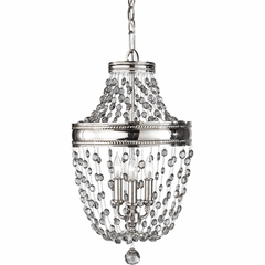 Feiss Malia 3-LT Mini-Chandelier - Polished Nickel - F2812/3PN