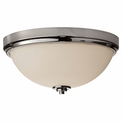 Feiss Malibu 2-LT Indoor Flush Mount - Nickel - FM372PN