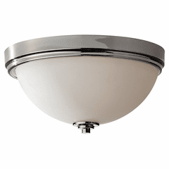 Feiss Malibu 3-LT Indoor Flush Mount - Nickel - FM373PN