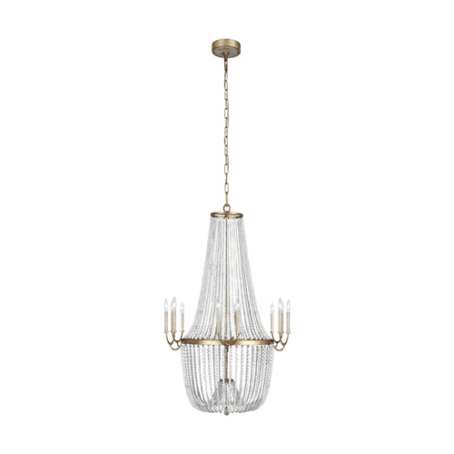 Feiss Marielle 12-LT Chandelier - Antique Gild - F3281/12ADB