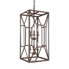Feiss Marquelle 6-LT Foyer Chandelier - Weathered Iron - F3174/6WI Feiss Marquelle 6-LT Foyer Chandelier - Weathered Iron - F3174/6WI