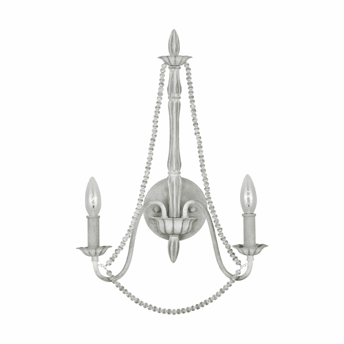 Feiss Maryville 2-LT Wall Sconce - Washed Grey - WB1888WGR