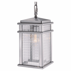 Feiss Mission Lodge 1-LT Outdoor Pendant - Brushed Aluminum - OL3411BRAL