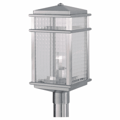 Feiss Mission Lodge 1-LT Post - Brushed Aluminum - OL3408BRAL