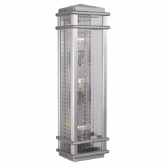 Feiss Mission Lodge 3-LT Wall Lantern - Brushed Aluminum - OL3404BRAL