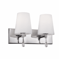 Feiss Monica 2-LT Vanity Strip - Chrome - VS53002-CH Feiss Monica 2-LT Vanity Strip - Chrome - VS53002-CH