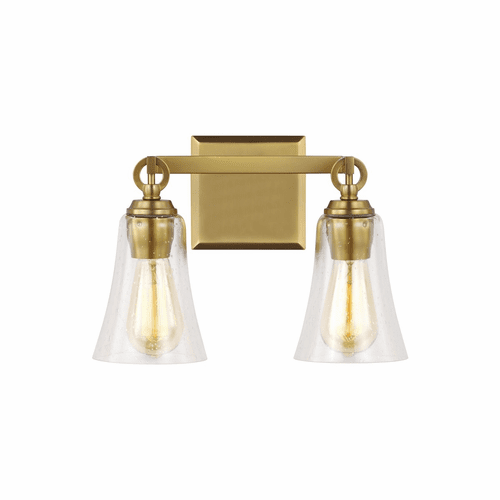 Feiss Monterro 2-LT Vanity - Burnished Brass - VS24702BBS