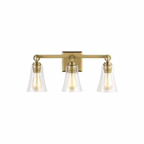 Feiss Monterro 3-LT Vanity - Burnished Brass - VS24703BBS