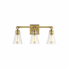 Feiss Monterro 3-LT Vanity - Burnished Brass - VS24703BBS