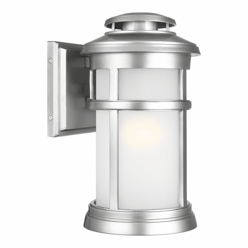 Feiss Newport 1-LT Wall Lantern - Painted Brushed Steel - OL14301PBS