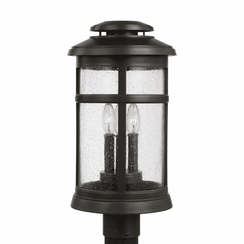Feiss Newport 3-LT Post Lantern - Antique Bronze - OL14307ANBZ