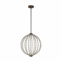 Feiss Orren 2-LT Pendant - Driftwood Grey / Weathered Iron - P1432DWG/WI-L1