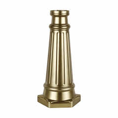 Feiss Outdoor Post Base - Painted Distressed Brass - POSTBASE-PDB