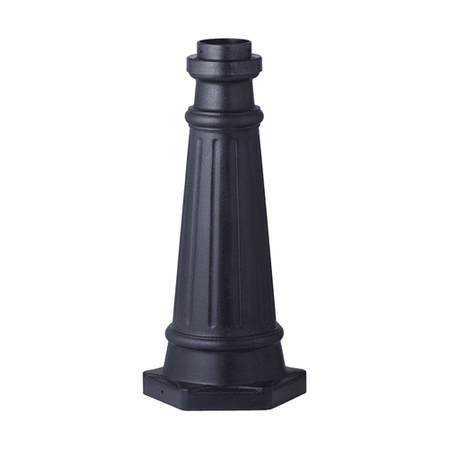 Feiss Outdoor Post Mount Base - Dark Weathered Zinc - POSTBASE-DWZ