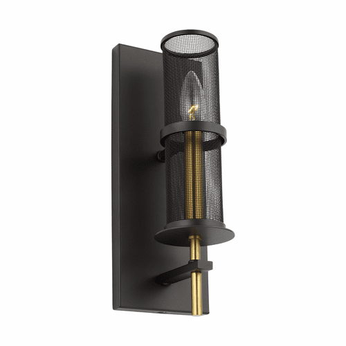 Feiss Palmyra 1-LT Wall Sconce - Oiled Rubbed Bronze/Brass - WB1886ORB/BBS