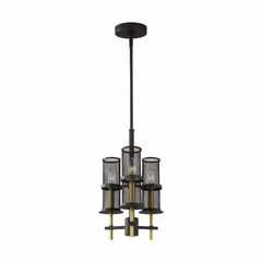 Feiss Palmyra 3-LT Pendant Chandelier - Oiled Rubbed Bronze/Brass - F3234/3ORB/BBS Feiss Palmyra 3-LT Pendant Chandelier - Oiled Rubbed Bronze/Brass - F3234/3ORB/BBS