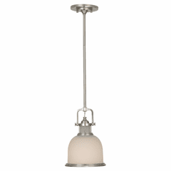 Feiss Parker Place 1-LT Mini-Pendant - Brushed Steel - P1144BS Feiss Parker Place 1-LT Mini-Pendant - Brushed Steel - P1144BS