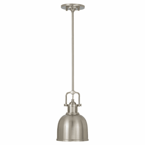 Feiss Parker Place 1-LT Mini-Pendant - Brushed Steel - P1145BS