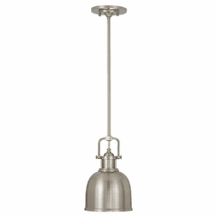 Feiss Parker Place 1-LT Mini-Pendant - Brushed Steel - P1145BS Feiss Parker Place 1-LT Mini-Pendant - Brushed Steel - P1145BS