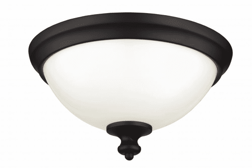 Feiss Parkman 2-Bulb Oil Rubbed Bronze Flushmount - FM397ORB