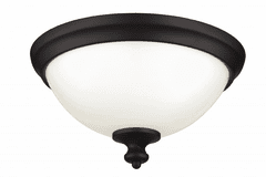 Feiss Parkman 2-Bulb Oil Rubbed Bronze Flushmount - FM397ORB