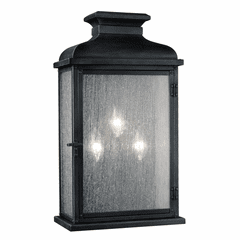 Feiss Pediment 3-LT Outdoor Sconce - Dark Weathered Zinc - OL11102DWZ