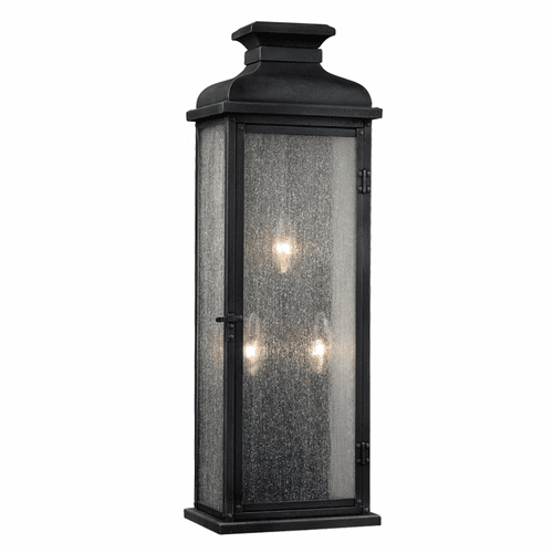 Feiss Pediment 3-LT Outdoor Sconce - Dark Weathered Zinc - OL11104DWZ