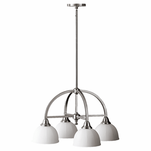 Feiss Perry 4-LT Kitchen Chandelier - Brushed Steel - F2582/4BS